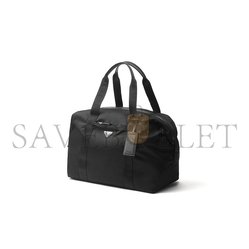 PRADA RE-NYLON AND SAFFIANO LEATHER DUFFLE BAG 2VC796 (44.5*40*24cm) 